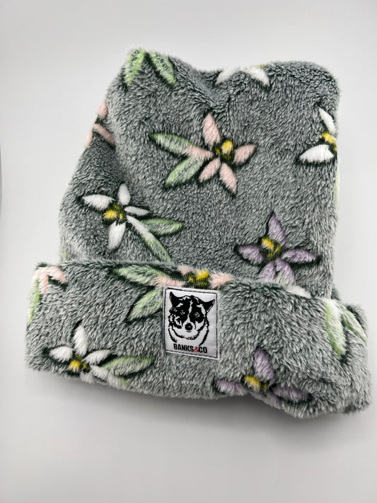 Gray + Flowers
