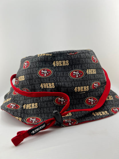 49ers Reversible Bucket Hat with Neck Strap