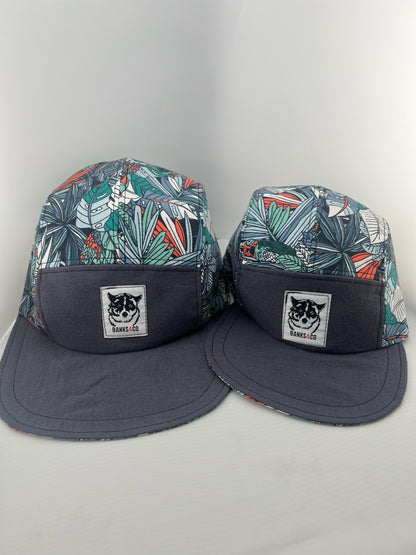 Jungle with White Lace Back 5 Panel Set
