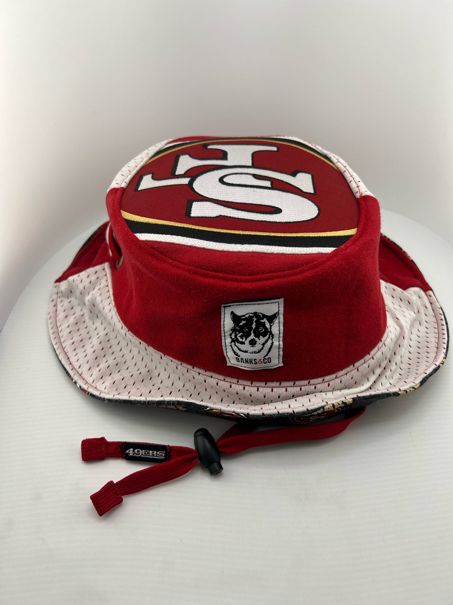 49ers Reversible Bucket Hat with Neck Strap