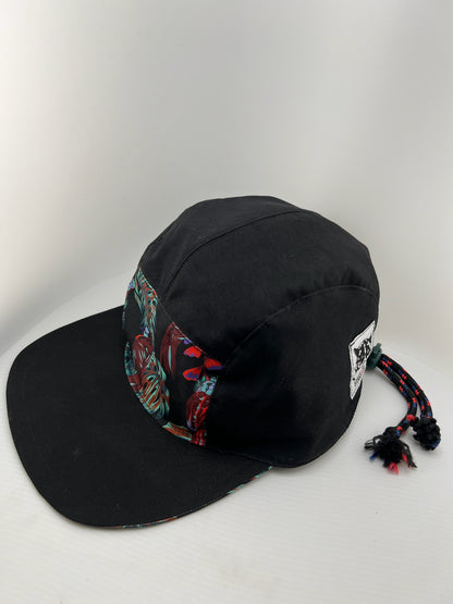 Jungle / Black with Lace Back 5 Panel