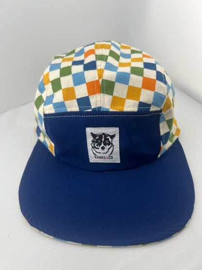 Multi Checker with Lace Back 5 Panel