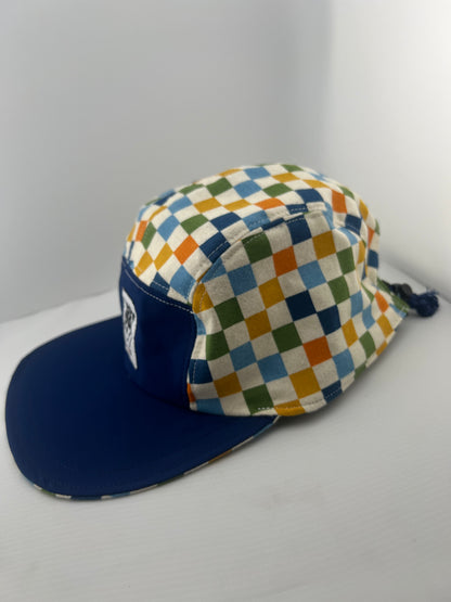 Multi Checker with Lace Back 5 Panel