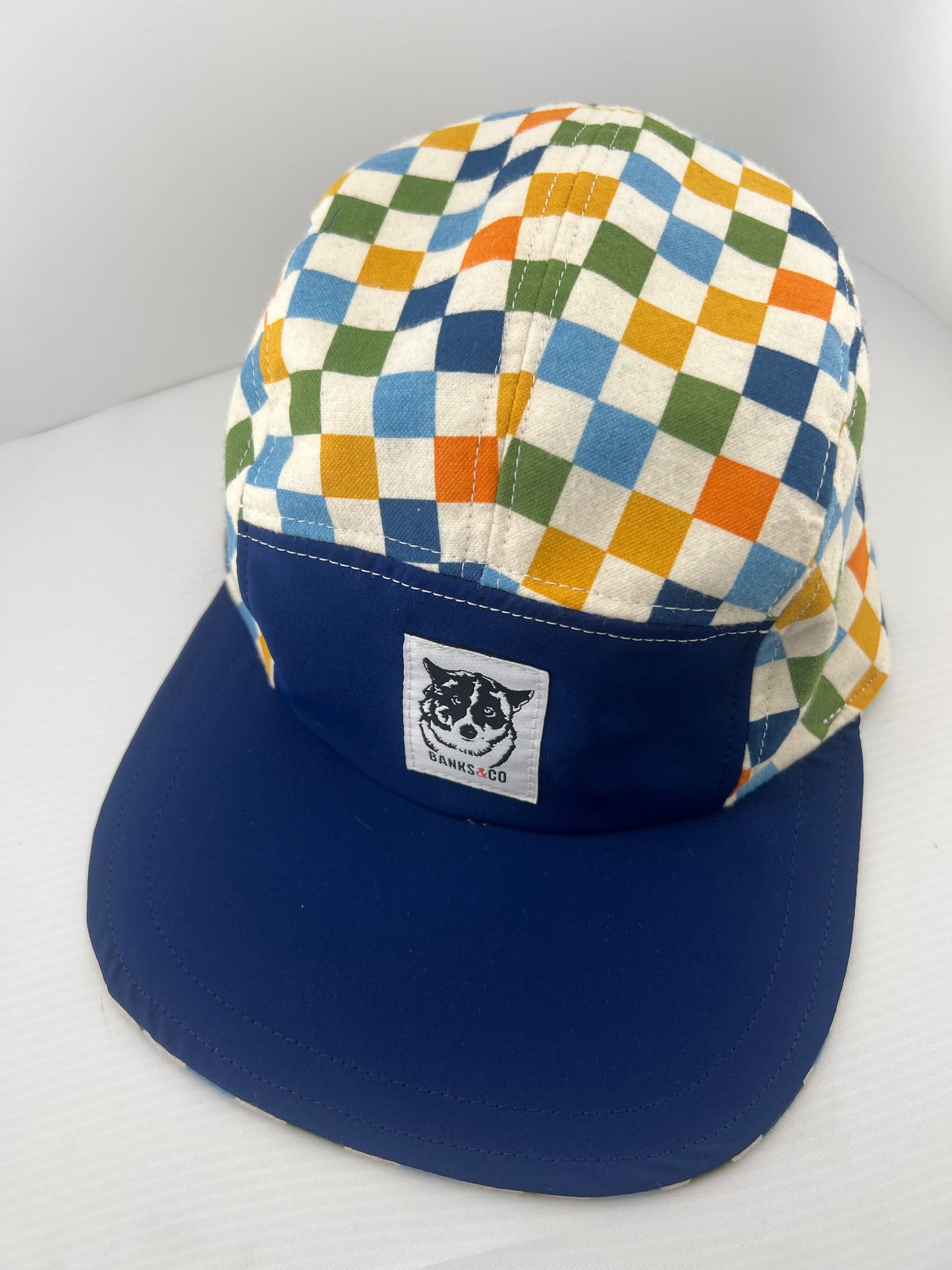 Multi Checker with Lace Back 5 Panel