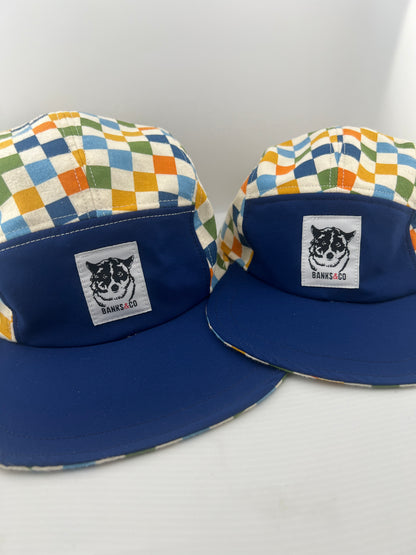 Multi Checker with Lace Back 5 Panel