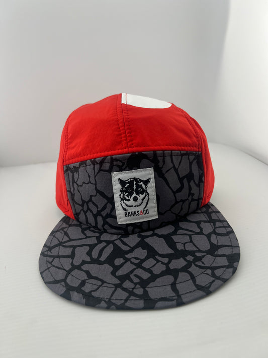 Toddler Nike Red/Black/Print 5 Panel