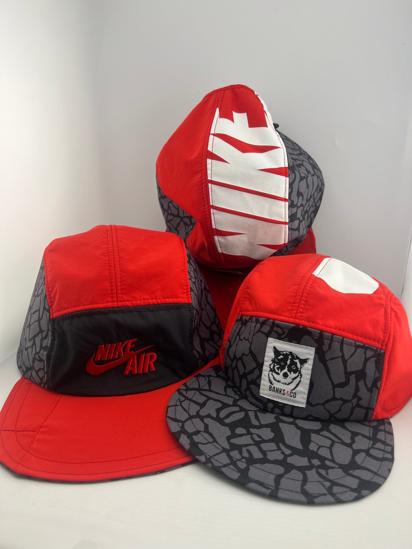 Nike Air Red/Black/Print 5 Panel